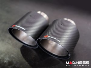 Alfa Romeo Stelvio Custom Exhaust Tips - Ragazzon - Stainless Steel - Carbon Fiber Alfa Romeo Stelvio Custom Exhaust Tips - Ragazzon - Stainless Steel - Carbon Fiber